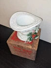 Vintage Milk Glass TOP HAT - Re-use as a candy dish or planter VGC