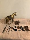 Vintage 1968 Johnny West Thunderbolt Horse & Accessories Lot