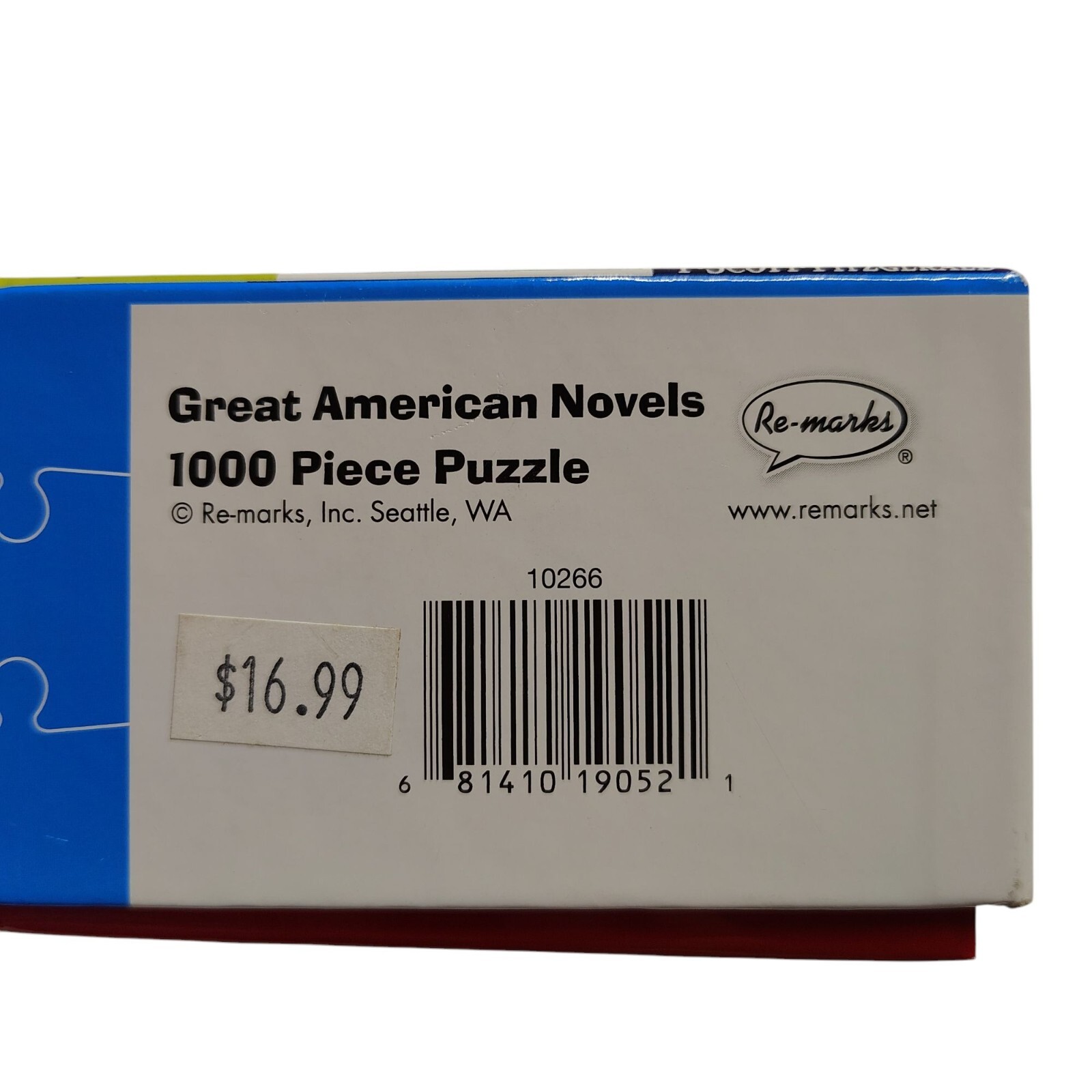 Re-Marks Jigsaw Puzzles Great American Novel 1000-piece