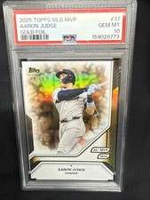 2025 Topps MLB MVP Aaron Judge Gold Foil 48/50 PSA 10 Yankees Card #37 🔥