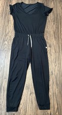 Vuori Jumpsuit All Day Women Romper Jumpsuit Heathered Black Size L READ
