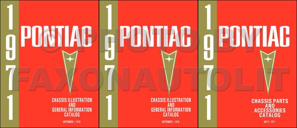 Pontiac Teilekatalog Mechanisches Teilehandbuch 1971 1970 1969 1968 1967 66-image