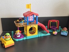 Fisher Price Little People - Spielplatz + Rutsche & Schaukel, 2 Autos, 5 Figuren