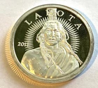 2011 Crazy Horse Lakota Silver Round  1 Oz .999 Fine Silver