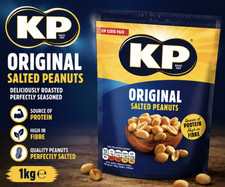 KP Original Salted Peanuts 1kg Zip Close Sharing Bag High Fibre High Protein