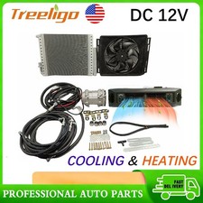 12v Coolheat Under Dash Air Conditioner Electric Universal Car Ac Set Kit