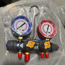 49974 A2l 4-valve Test And Charging Manifold Only 3-18 80mm Gauges For R-3