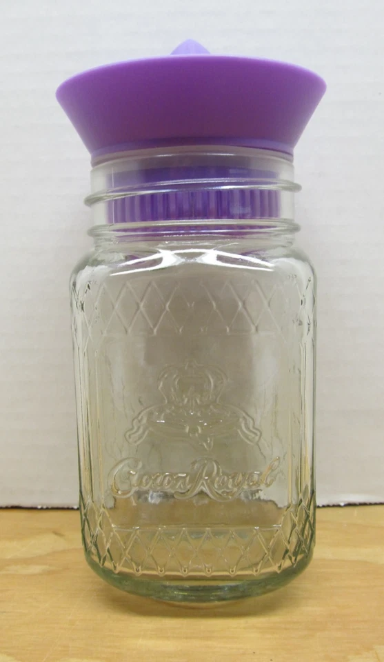 Exprimidor de cítricos Crown Royal Glass: prensa manual exprimidor y tarro naranja/limón (824) Foto 3 de 4