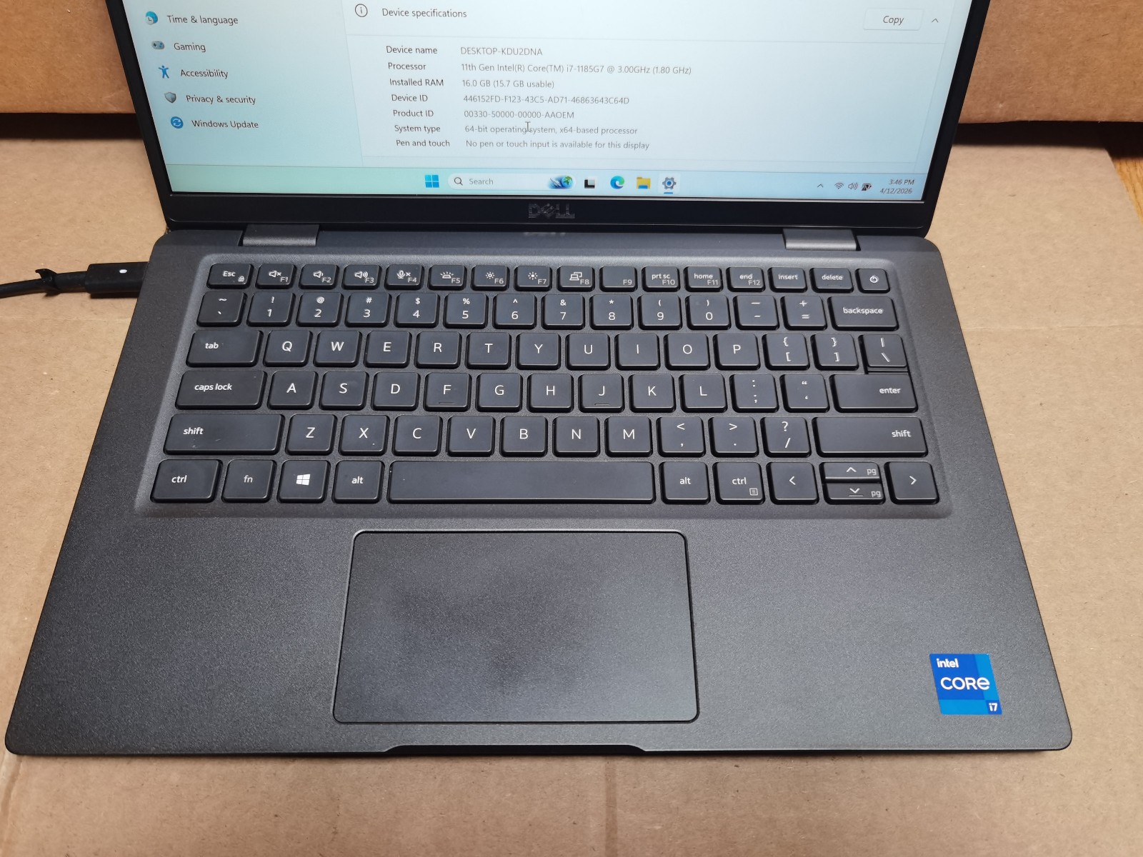 Dell Latitude 7320, 13.3-Inch Laptop, with Intel Core i7 11th Gen., Windows 11 Pro