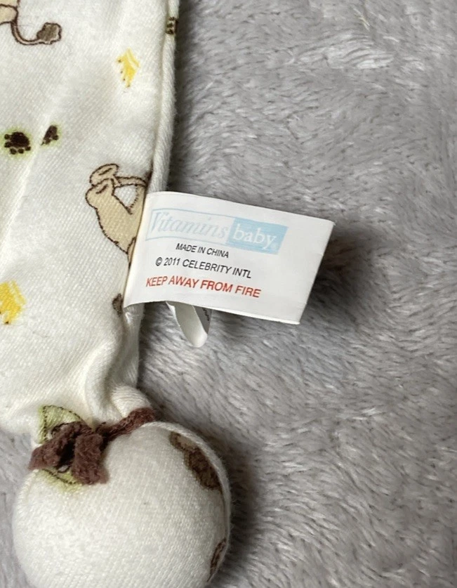 Vitaminas Bebé León Rey de la Selva Pluah Juguete Plano Manta de Seguridad Lovey Difícil de Encontrar Foto 3 de 4