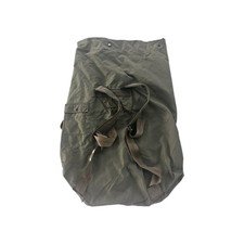 Vintage U.S Military Green Duffel Bag Canvas Army Ripstop Olive USA With Straps