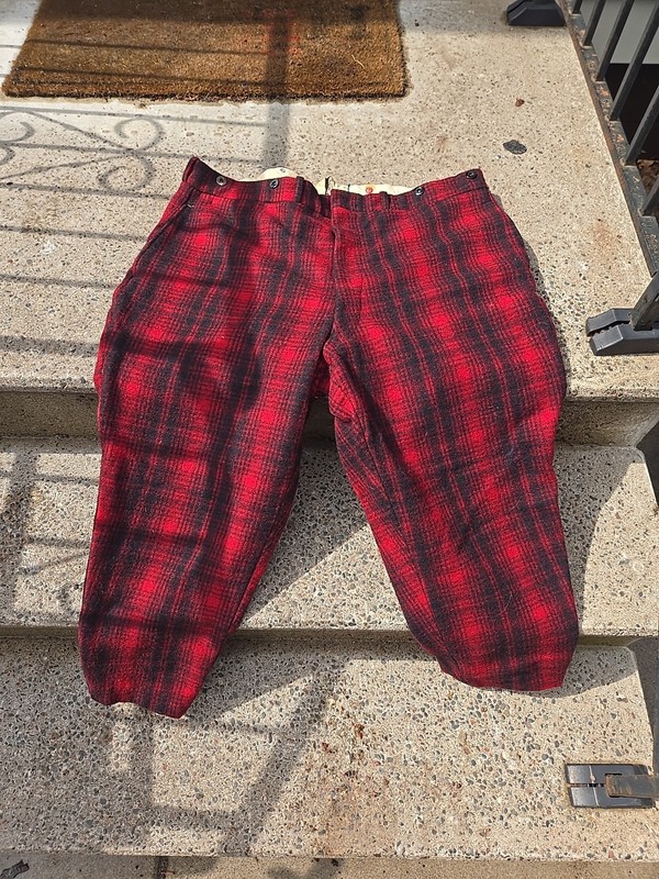 Vintage WOOLRICH 100% Wool Plaid Hunting Pant Tartan Workwear! Barn Find! NWT