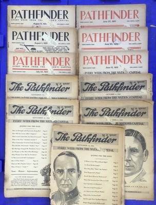 Pathfinder News assorted lot, 11 Issues from Years: 1930-1931