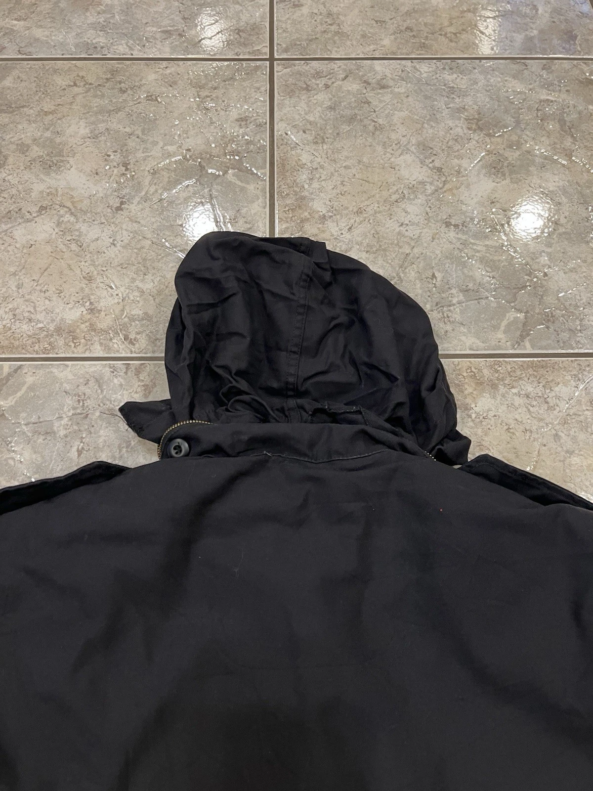 Rothco M-65 Field Jacket Mens XL Black Military Hooded Quilted Liner EXCELLENT image 9