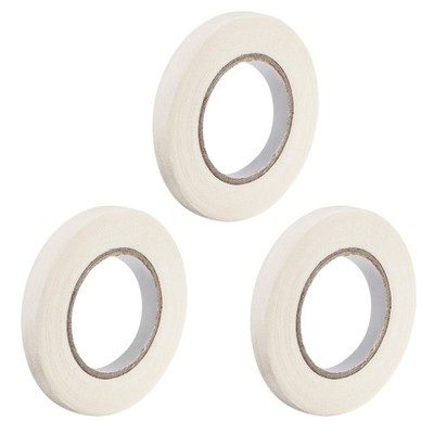 3Pcs 10mm 0.4 inch Wide 20m 21 Yards Masking Tape Painters Tape Rolls White