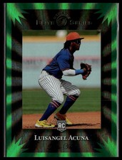 2025 Donruss #18 Luisangel Acuna Elite Series Green Laser