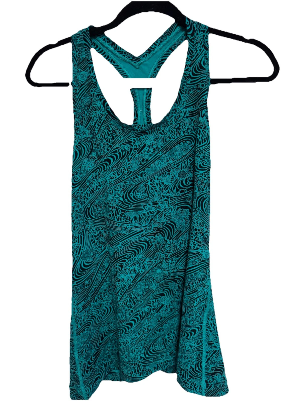 Lululemon Tank Green Black M/l racer back