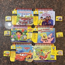 Leap Frog My First Leap Pad Lot of 6 Flip Books  6 Cartridges Preschool
