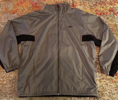 Reebok Mens Matching Full Zip Lightweight Track Suit. Top Large, Pants XL.