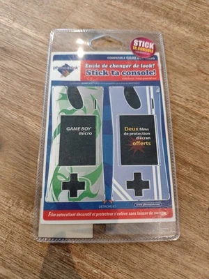 Game Boy Micro Skins - Stickers - Sealed - Autocollant Console + 2 Films Neuf - Photo 1/2