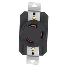 Flush Mounting Locking Receptacle, Generator Twist Lock Outlet,30A NEMA L5-30R