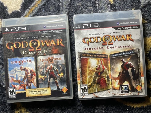 PS3 God of War Collection Remastered + Origins Collection, both sealed NIB