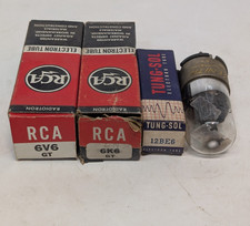 4 asstd Zenith, Tung-Sol, RCA vintage vacuum electron tubes for old amplifiers