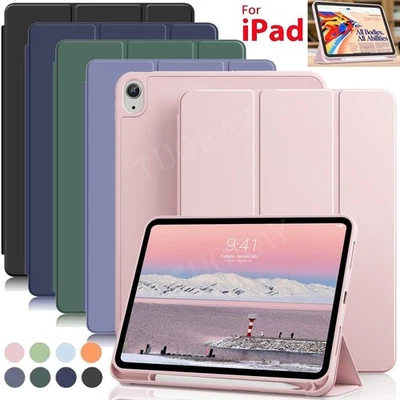 OMATOP CASE COVER Smart For iPad A16 11th/10th/9th/8th/7 Gen Air 11 with Pencil Holder