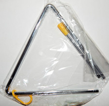 7 Inch Musical Triangle Chrome Steel with Striker New - Fast Free US Shipping