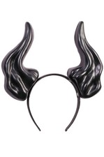 Brand New Black Demon Devil Horns Headband