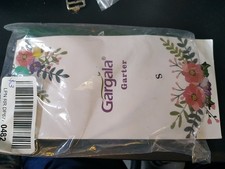 GARGALA Wedding Garters for Bride Bridal Lace Garter Set Size Small, White