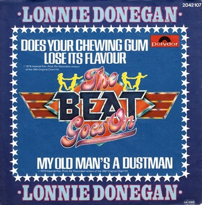 Lonnie Donegan - Does Your Chewing Gum Lose Its 7'' Single RE Schallplatte 50206