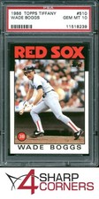 1986 TOPPS TIFFANY #510 WADE BOGGS RED SOX HOF PSA 10