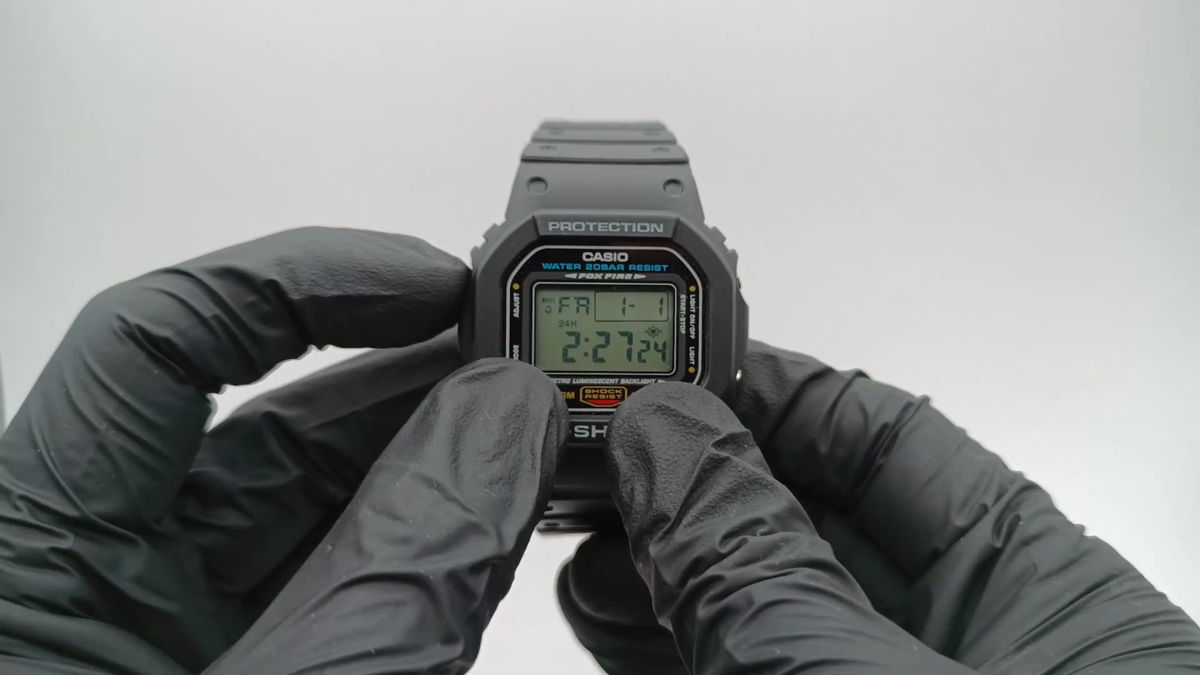JDM MINT CASIO G-SHOCK DW-5600E FoxFire Black FullyServiced&Tested