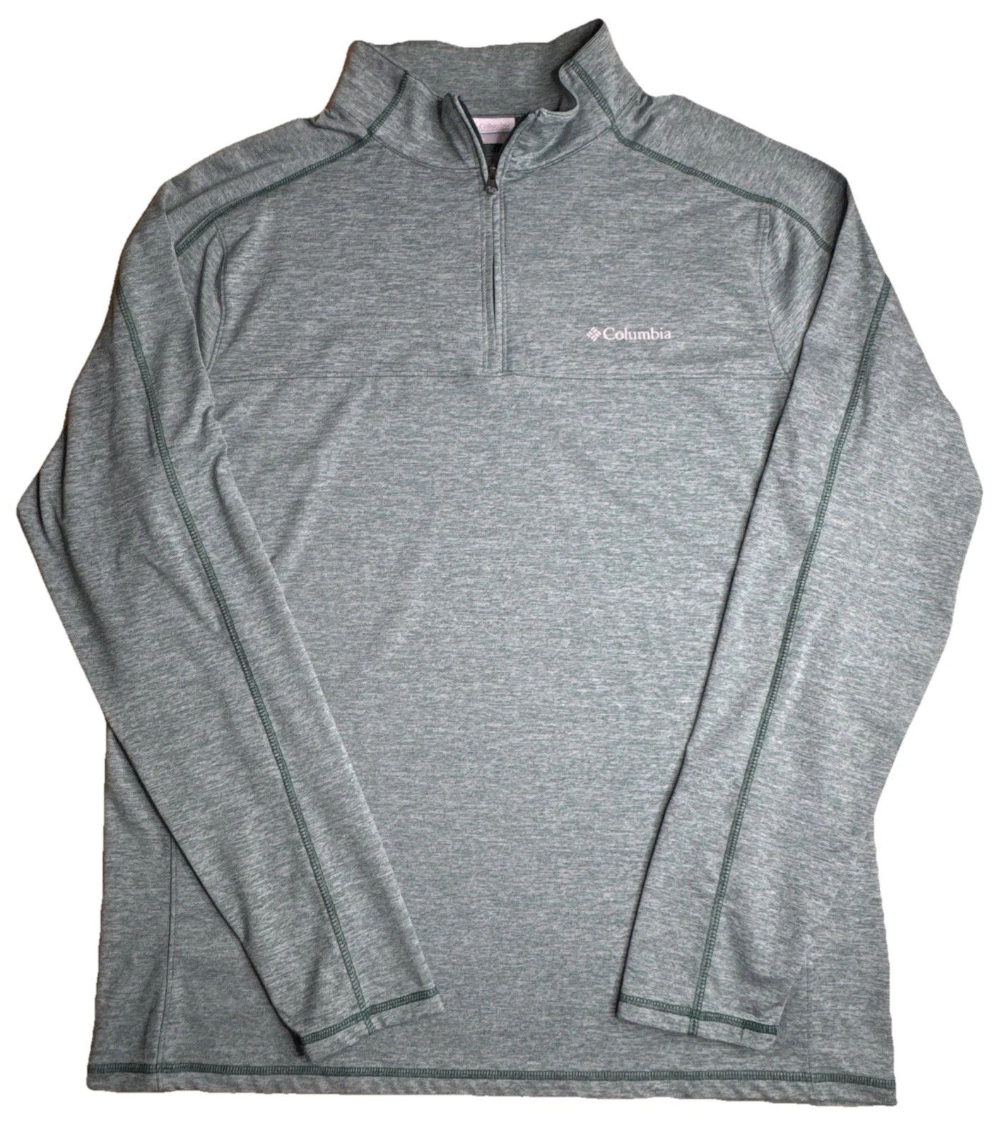 Columbia Omni Wick Qtr Zip Pullover L/S (Men’s Size L) Seafoam Green