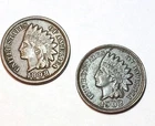 1898-P 1902-P Indian Head Cent Lot Of 2 NR Lot #97