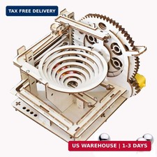 3D Puzzle Marble Run for Adults Wooden Engineering Puzzle Kit Wood Mechanical Pu