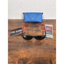 Ray-Ban Junior Kids Sunglasses Black Red RJ 9077SF 7131/71 49mm With Case