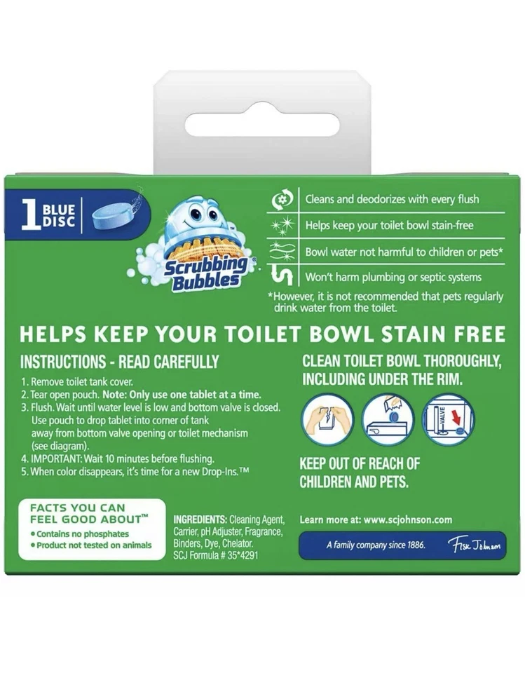 Scrubbing Bubbles Vanish Toilet Cleaning Drop-Ins Tablet - 1.7 Oz - Pack of 36 - Image 3 of 4
