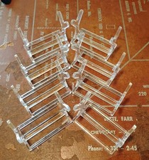 Lot of 8 FISHING LURE DISPLAY STANDS - CLEAR