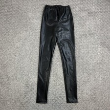 Wilfred Free Leggings Womens Small Black Faux Leather High Rise Ankle Aritzia