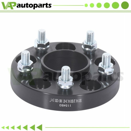4Pcs 1" 5x4.5 5x114.3 Hubcentric Wheel Spacers For Hyundai Tucson Elantra 12x1.5 - Picture 3 of 12