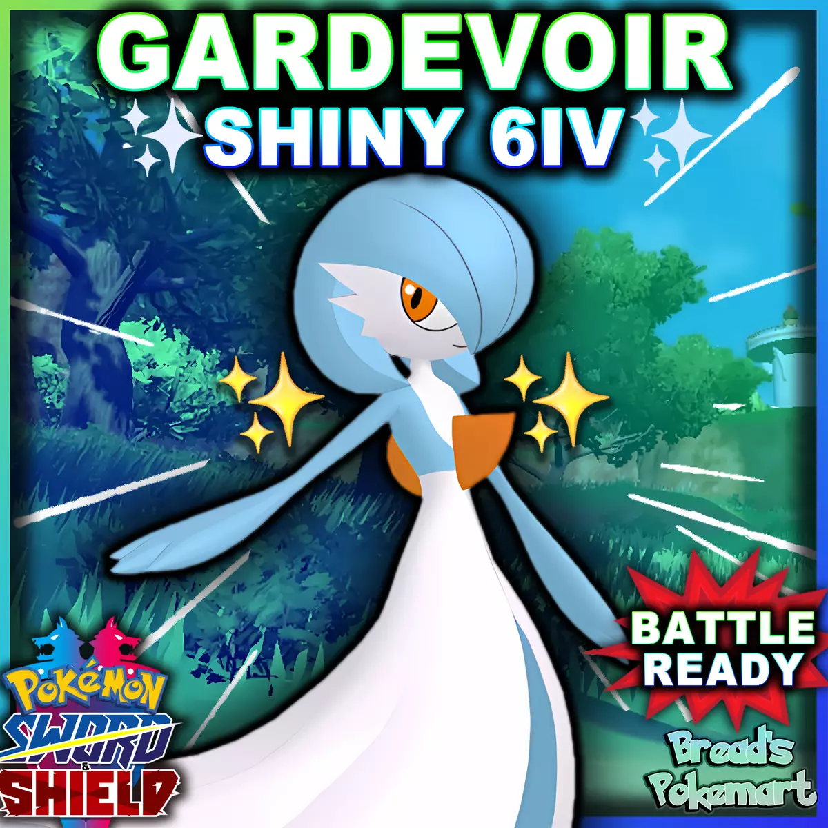 GARDEVOIR ✨ Ultra SHINY 6IV ✨ Pokemon SWORD and SHIELD lv100 EVs +MasterBall