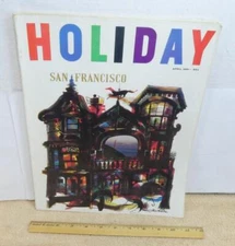 April 1961 Holiday Large Capacity Magazine San Francisco VOL Chrysler Auto Ads