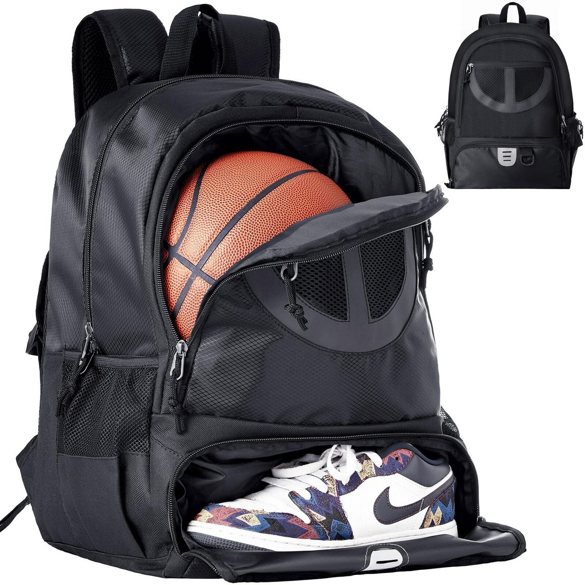 Basketball Bag Backpack for Men Women with Ball & Shoes Basketball Bag Backpack for Men Women with Ball & Shoes