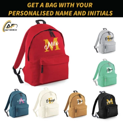 Sac À Dos Personnalisé Junior Your Name BagBase Enfants Multicolore BG125 - Photo 1/4