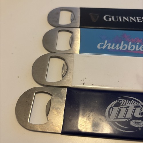 Lot of 4 Speed Wrench 7” Bottle Openers Guinness-Miller Lite-Chubbies-Socialite - Picture 5 of 6