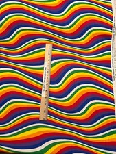 TT LGBT Kids Rainbow Stripe Digitally printed 100 cotton fabric - 36x44 CD4171