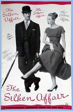 VINTAGE - THE SILKEN AFFAIR - ORIGINAL RKO PRESSBOOK - 1956 - NIVEN, PAGE