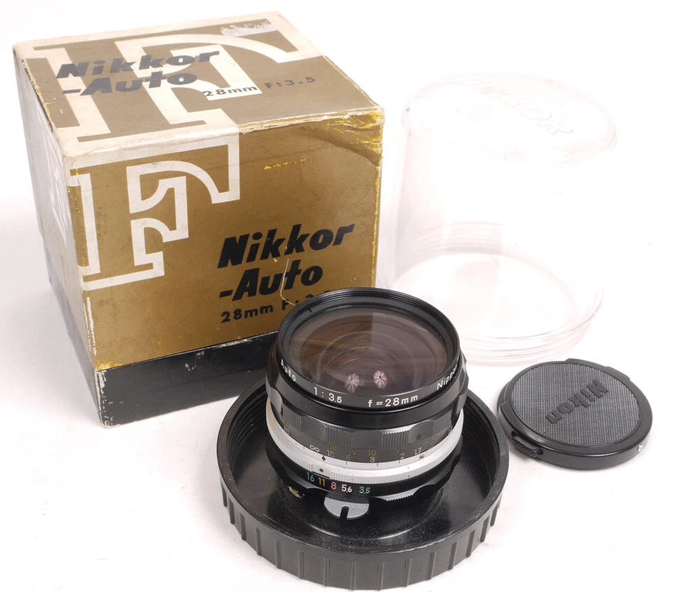 Nikkor f/3.5 Camera Lenses 28mm Focal for sale | eBay